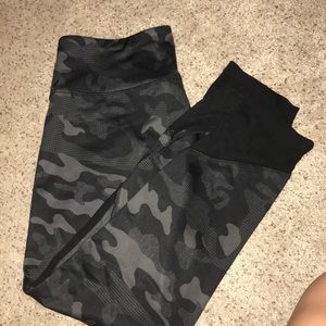 Camo Capri Workout Pants